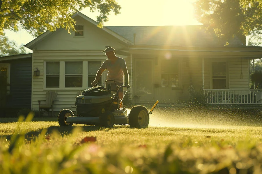 propelled lawn mower