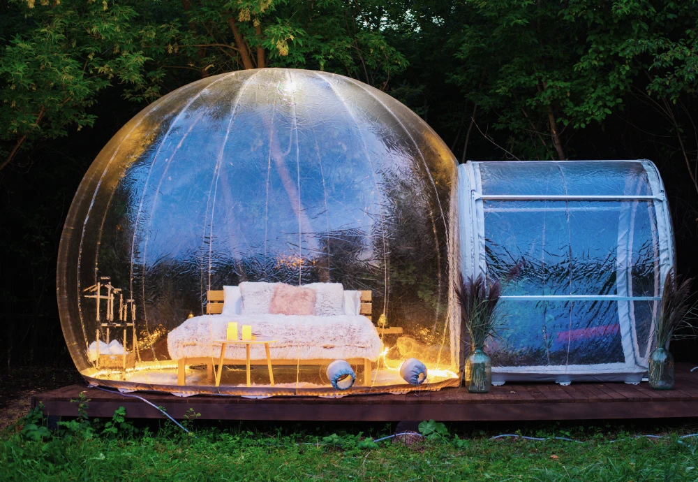 innovative transparent bubble tents